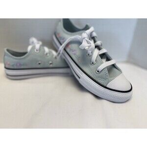 Converse All Star Chuck Taylor All Star OX Sneakers Embroidered Floral Sz 1